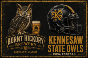 Kennesaw State Owls Burnt Hickory Brewery Wall Art