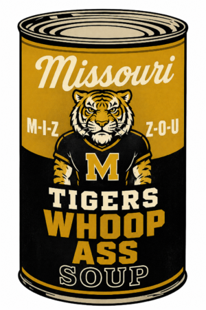 Missouri Tigers Vintage Soup Can Style Wall Art