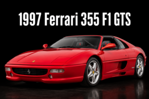 1997 Ferrari 355 F1 GTS Red Sports Car Poster