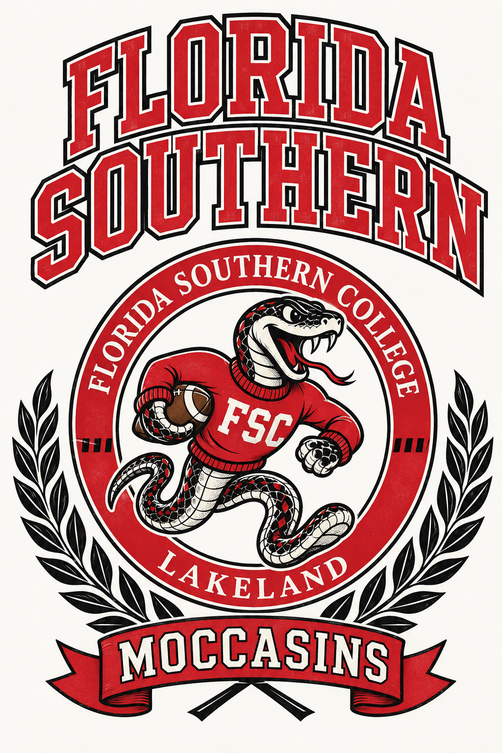 Florida Southern College Moccasins Vintage-Style Graphic