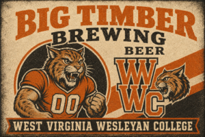 Big Timber Brewing WVC Bobcat Vintage-Style Wall Art