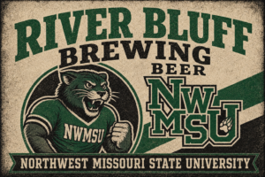 River Bluff Brewing NWMSU Bearcat Vintage-Style Wall Art