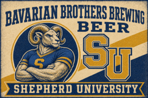 Bavarian Brothers Brewing Beer Shepherd University Ram Wall Art