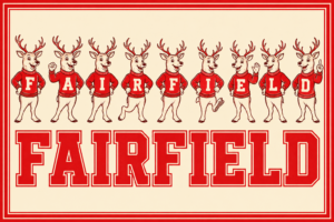 Fairfield Reindeer Red Sweater Wall Art