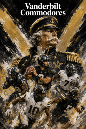 Vanderbilt Commodores Football Commander Wall Art
