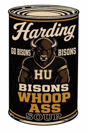 Harding Bisons Whoop Ass Soup Bison Can Design Wall Art