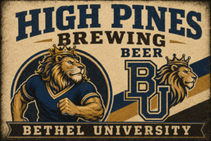 High Pines Brewing Bethel University Lion Wall Art