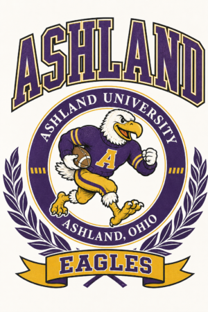 Ashland University Eagles Purple and Gold Wall Art