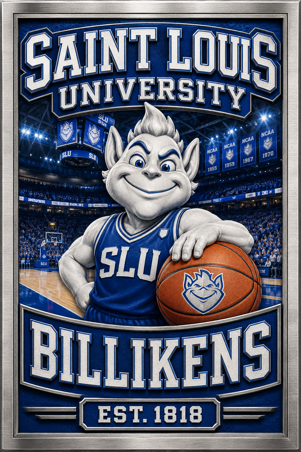 Saint Louis University Billikens Basketball Wall Art