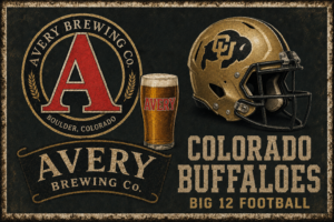 Avery Brewing Colorado Buffaloes Big 12 Football Wall Art
