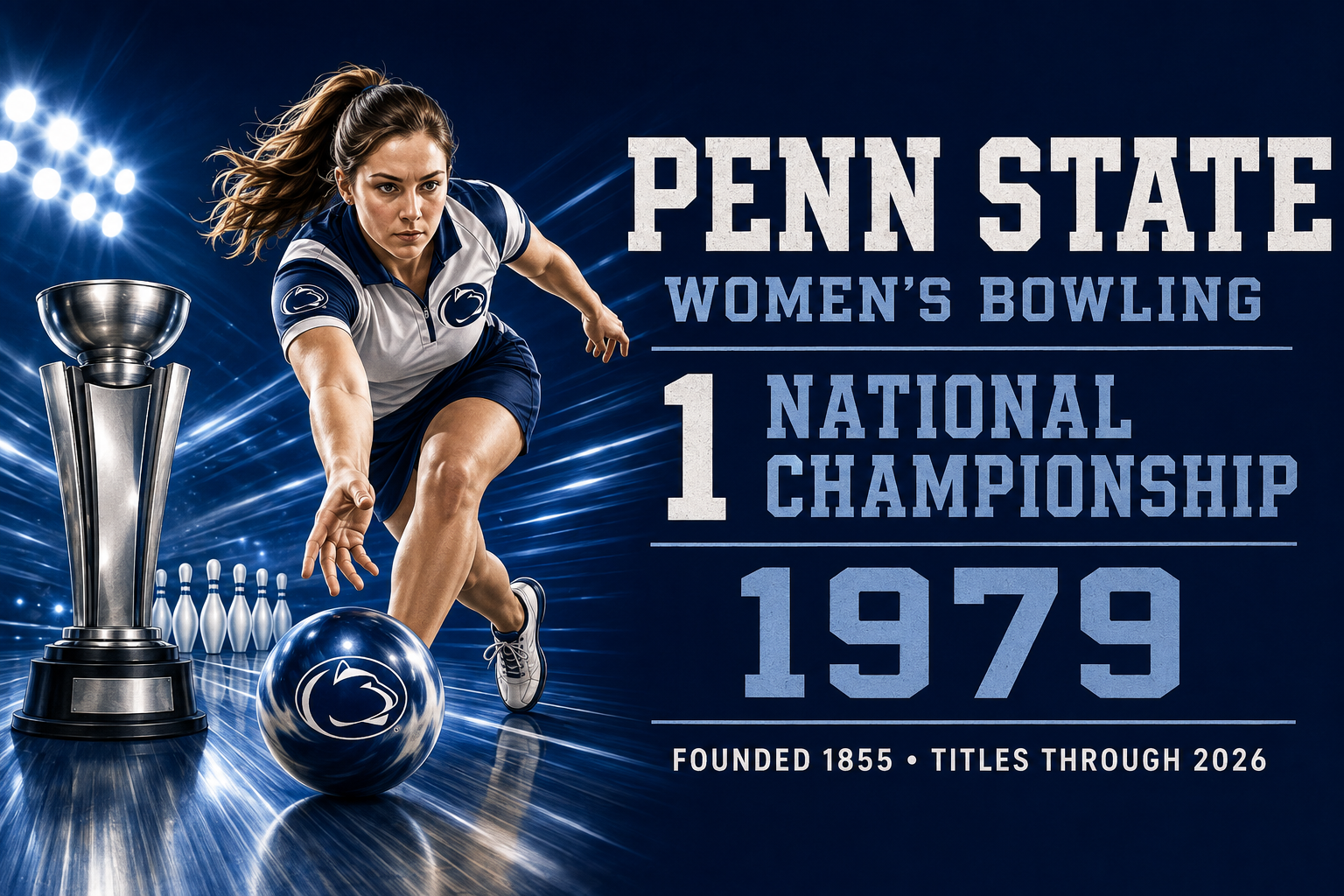 Penn State Women’s Bowling 1979 Championship Wall Art