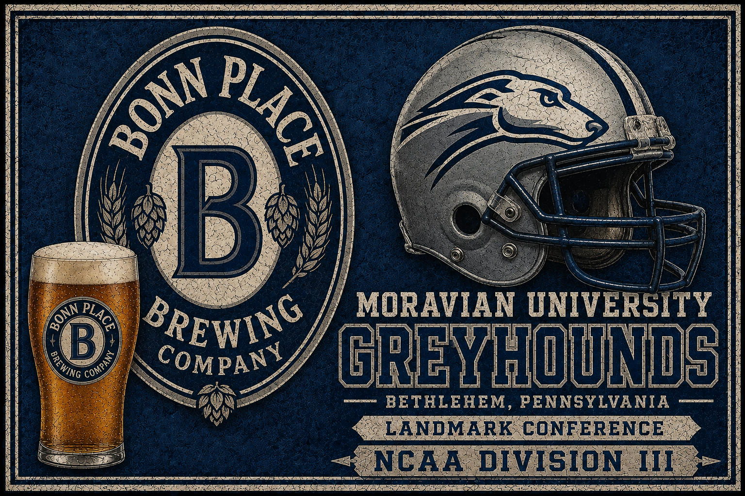 Moravian Greyhounds Bonn Place Brewing Style Wall Art