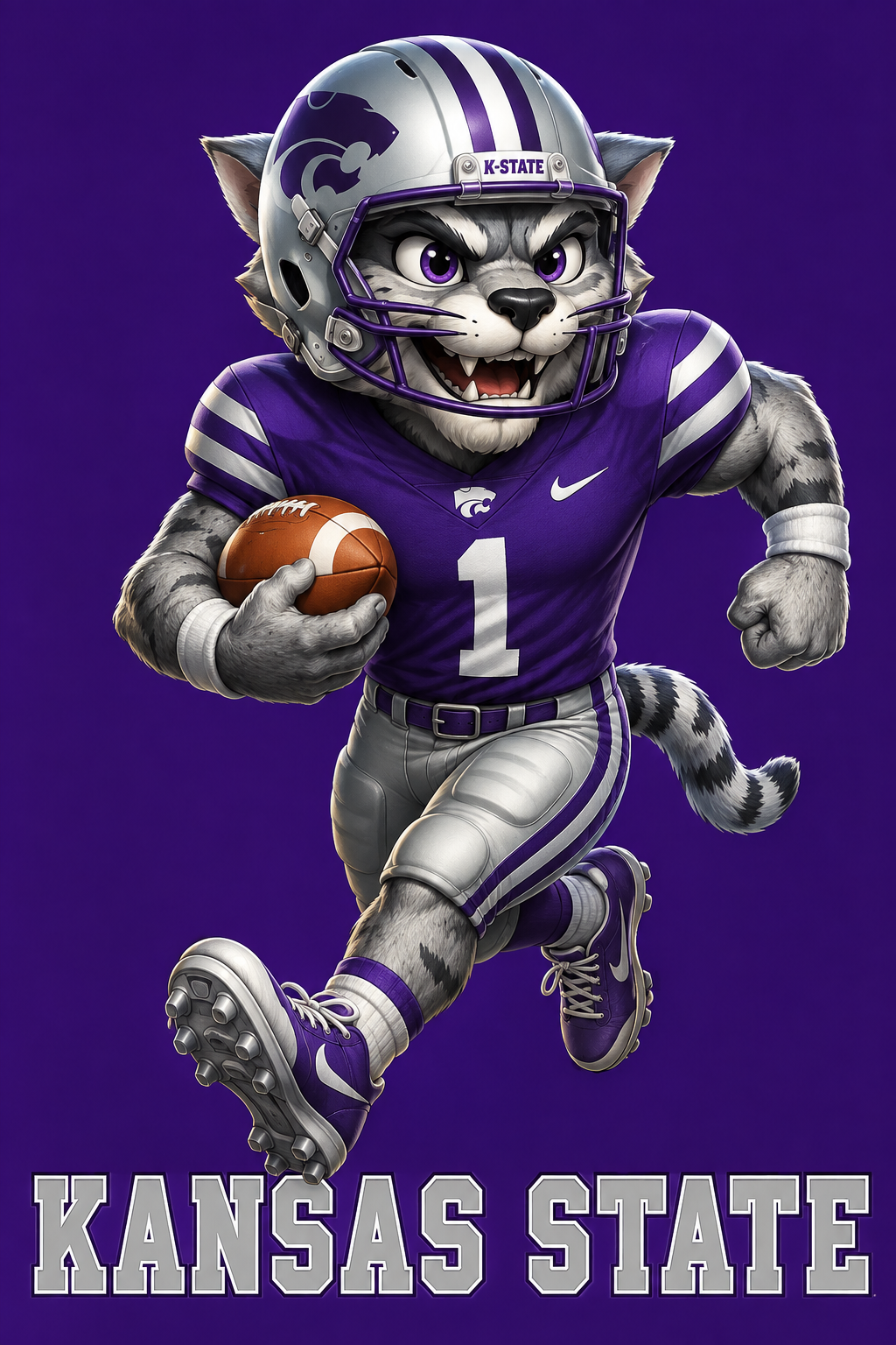 Kansas State Wildcats Football Player Poster Design