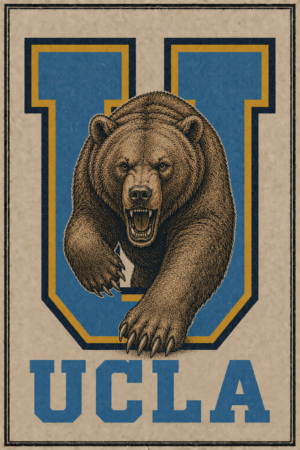 UCLA Bear Graphic Wall Art Poster