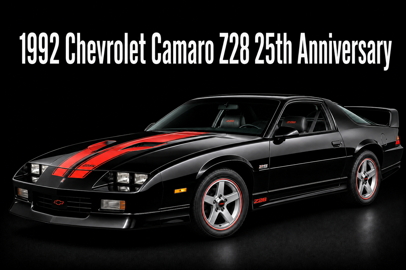 1992 Chevrolet Camaro Z28 25th Anniversary Car Art