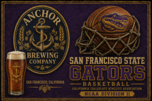 San Francisco State Gators Basketball Vintage-Style Wall Art