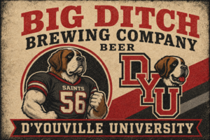 Big Ditch Brewing Company D’Youville University Dog Wall Art