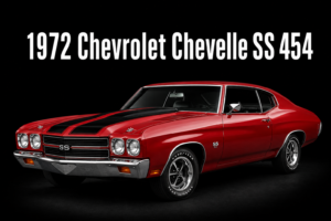 1972 Chevrolet Chevelle SS 454 Red Muscle Car Wall Art