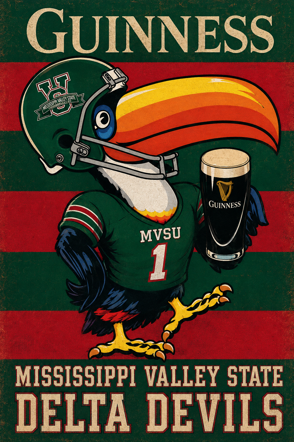 Mississippi Valley State Delta Devils Football Wall Art
