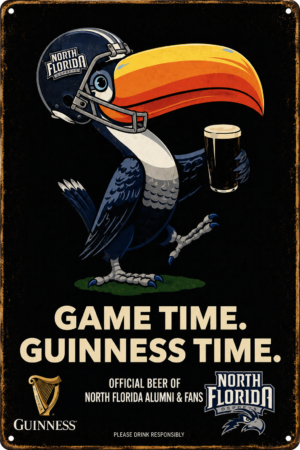 North Florida Ospreys Game Time Guinness-Style Wall Sign