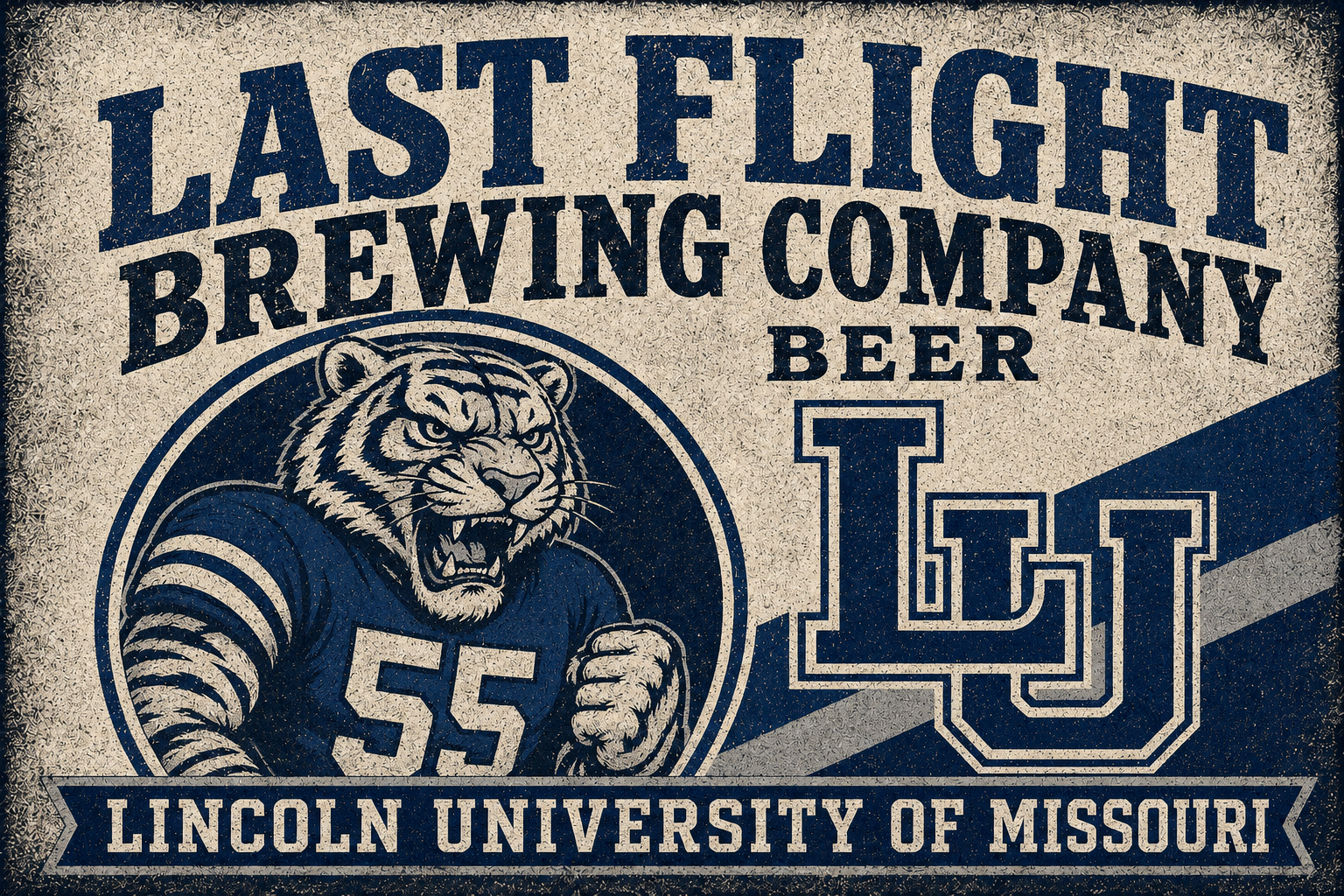 Lincoln University Tiger 55 Brewing Company Wall Art