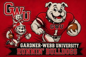 GWU Bulldogs Runnin’ Bulldog Football Graphic