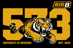Missouri Tigers Big 8 Black and Gold Graphic Wall Art