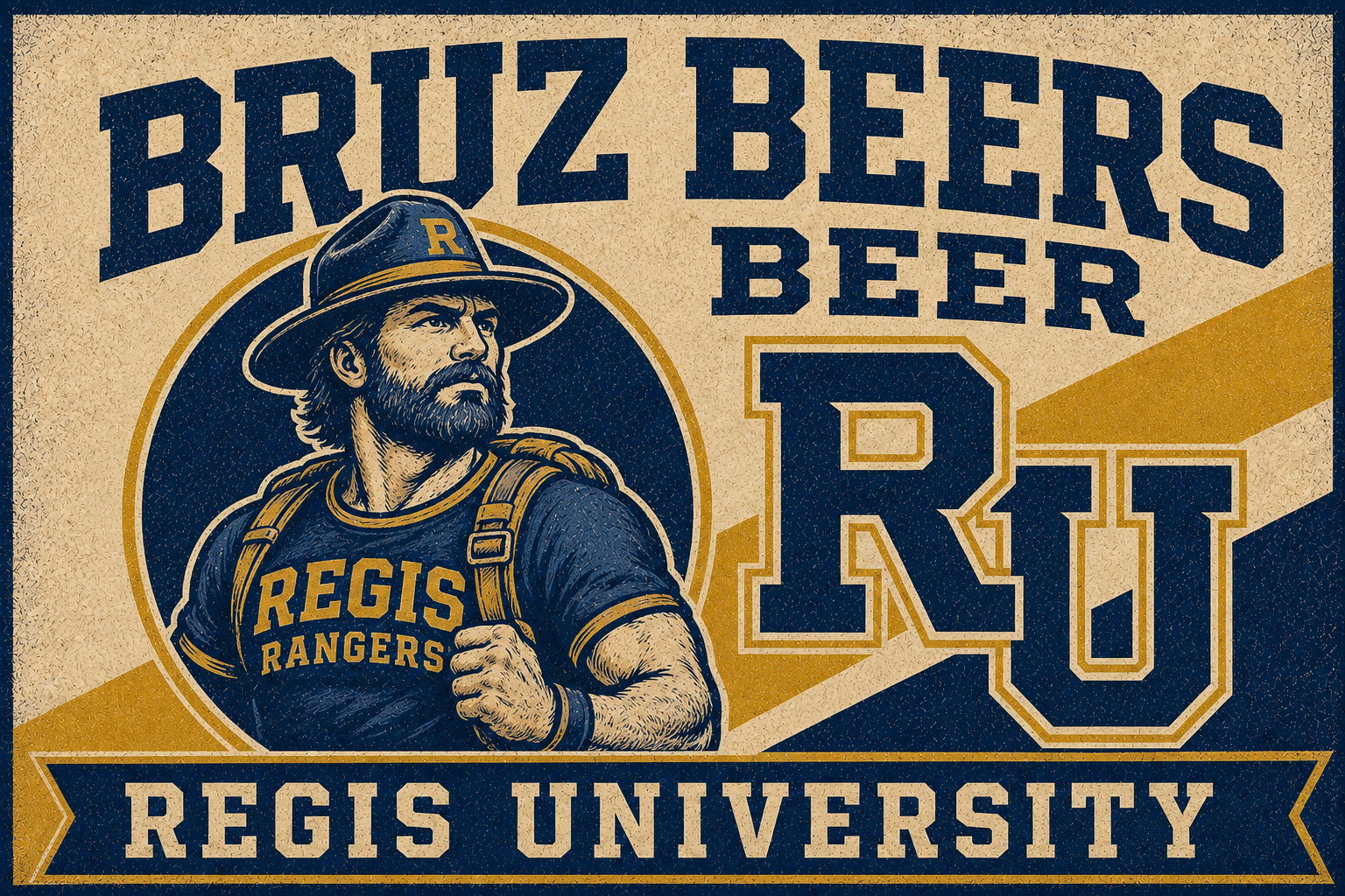 Regis University Rangers Vintage-Style Graphic Wall Art