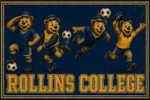 Rollins College Soccer Bears Vintage-Style Wall Art
