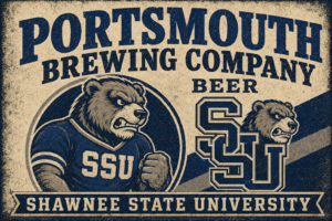 Shawnee State University Bear Brewing Company Vintage-Style Wall Art
