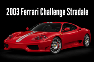2003 Ferrari Challenge Stradale Red Sports Car Wall Art