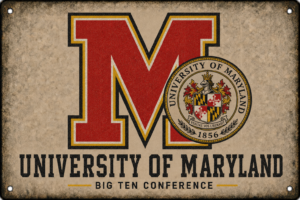 University of Maryland M Wall Sign – Big Ten Design