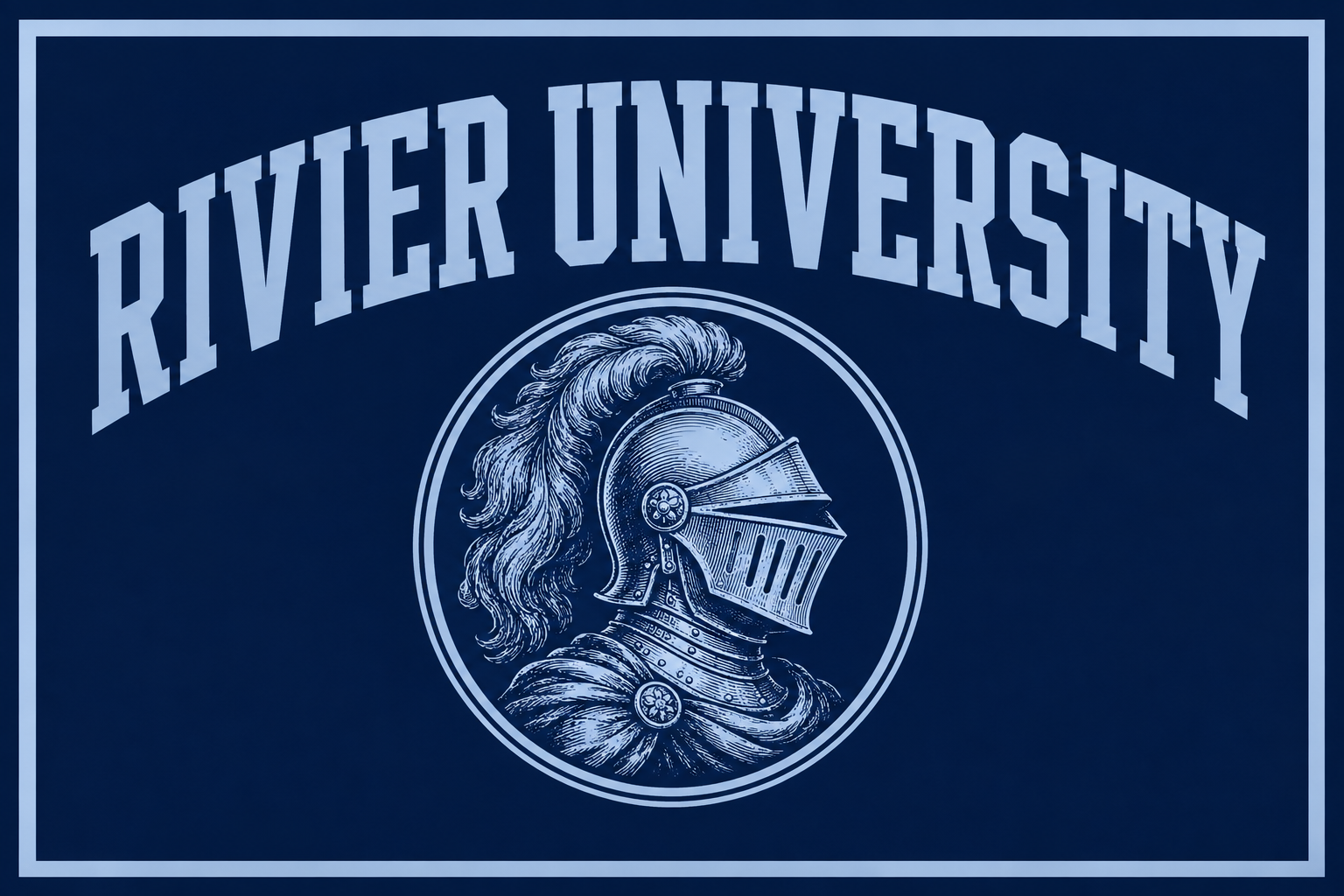 River University Knight Helmet Wall Art