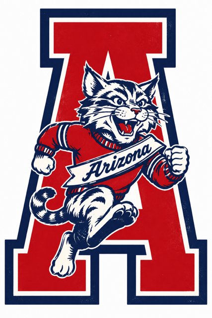 Arizona Wildcat Block A Graphic Wall Art