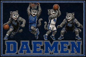 Daemen Basketball Wildcats Graphic Wall Art