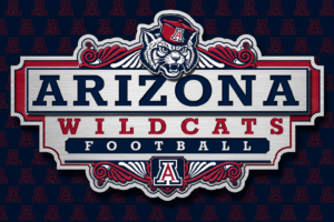 Arizona Wildcats Football Retro-Style Wall Art Design