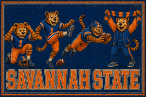 Savannah State Tigers Football Vintage-Inspired Wall Art