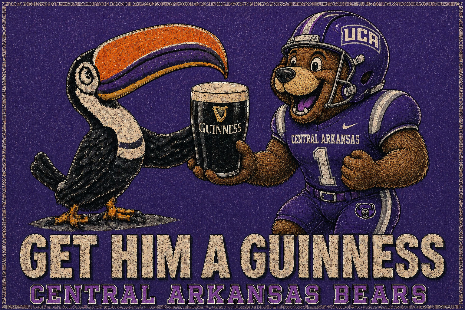 Central Arkansas Bears Get Him a Guinness Graphic Wall Art