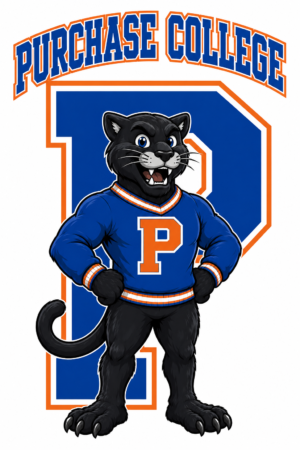 Purchase College Panther Blue & Orange Graphic