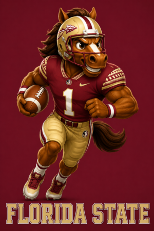 Florida State Football Horse Wall Art