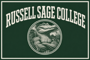 Russell Sage College Alligator Green Wall Art Design