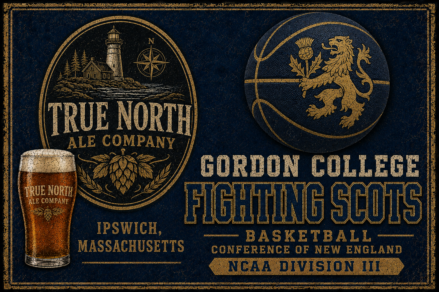 True North Ale Company Gordon College Fighting Scots Wall Art