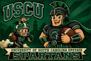 University of South Carolina Upstate Spartans Football Graphic