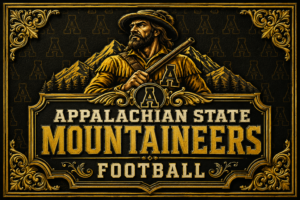 Appalachian State Mountaineers Football Vintage-Style Wall Art
