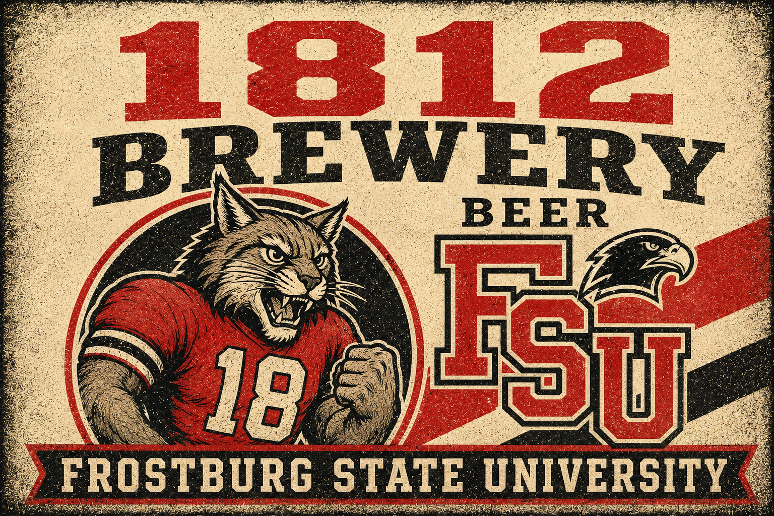 1812 Brewery Frostburg State University Vintage-Style Wall Art