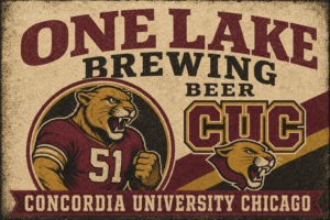 Concordia University Chicago Cougar Vintage-Style Wall Art