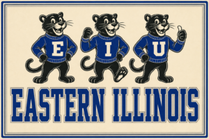 Eastern Illinois Wildcats Retro Cat Trio Wall Art