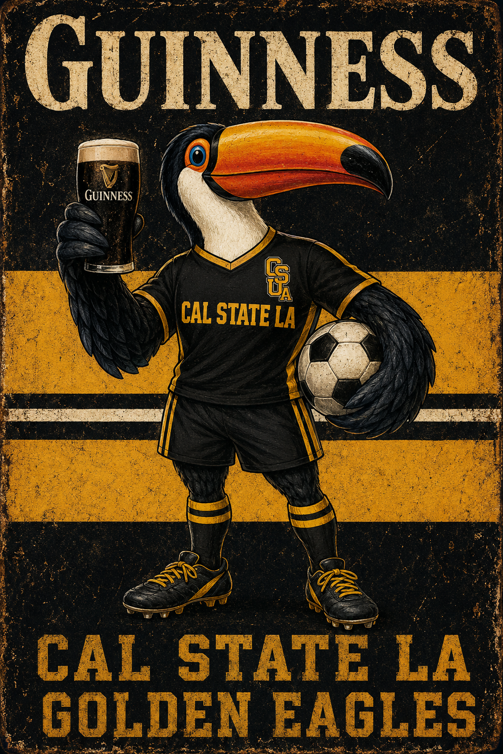 Cal State LA Golden Eagles Soccer Bird Wall Art