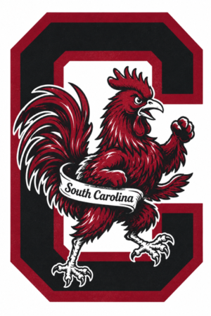 South Carolina Gamecock Rooster Graphic