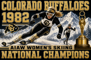 Colorado Buffaloes 1982 Women's Skiing Champions Wall Art